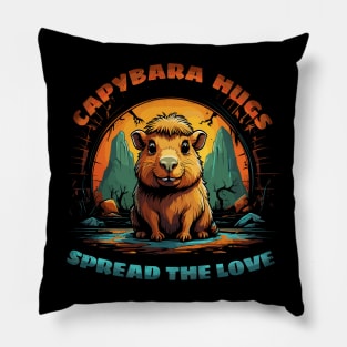 Capybara Hugs, Spread the Love Pillow