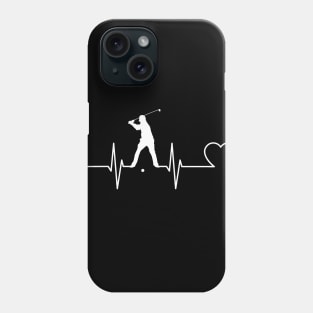Golf Heartbeat Gift Golf Lovers Golf Players Gift Phone Case
