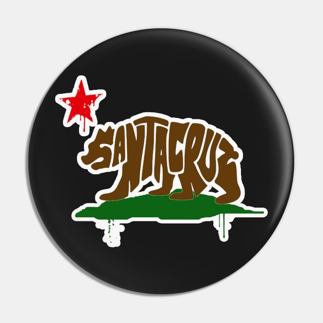 Santa Cruz California Pin by ZombeeMunkee