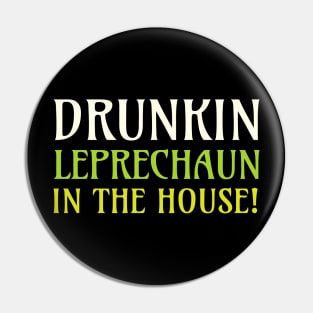 Drunk Leprechaun st paddys day Pin