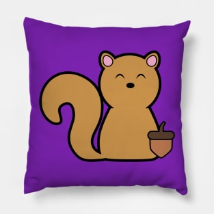 The Happy Squirrel Pillow