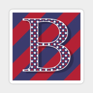 Old Glory Letter B Magnet