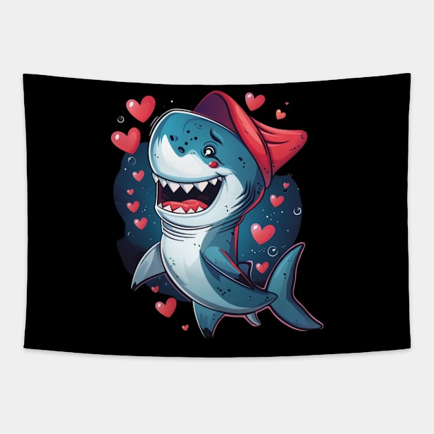 Shark Dynamic Dorsal Tapestry by Josephine7