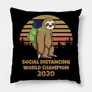 Social Distancing World Champion Pillow