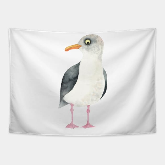 Cheeky Seagull Tapestry by Piper Prints