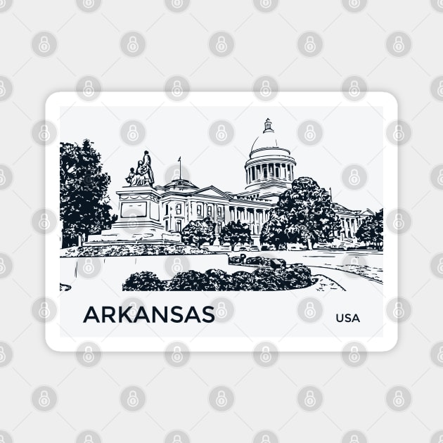 Arkansas State USA Magnet by Lakeric