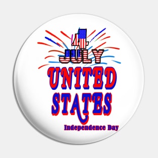 4th of July - Independence Day Pin