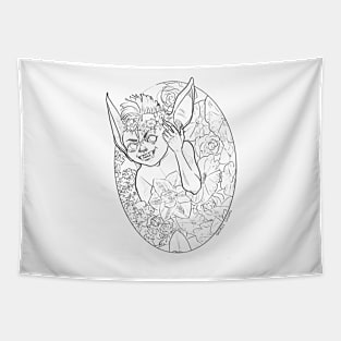 Flower Crown Goblin Tapestry