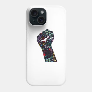 Black Lives Matter Floral Hand Phone Case