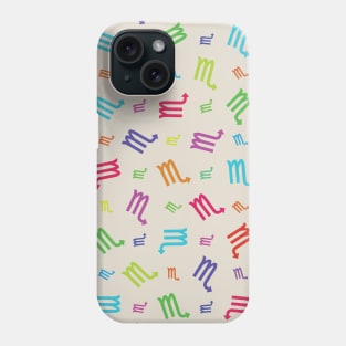 Pattern Scorpio Zodiac Sign Horoscope Astrology Symbol Creme Phone Case