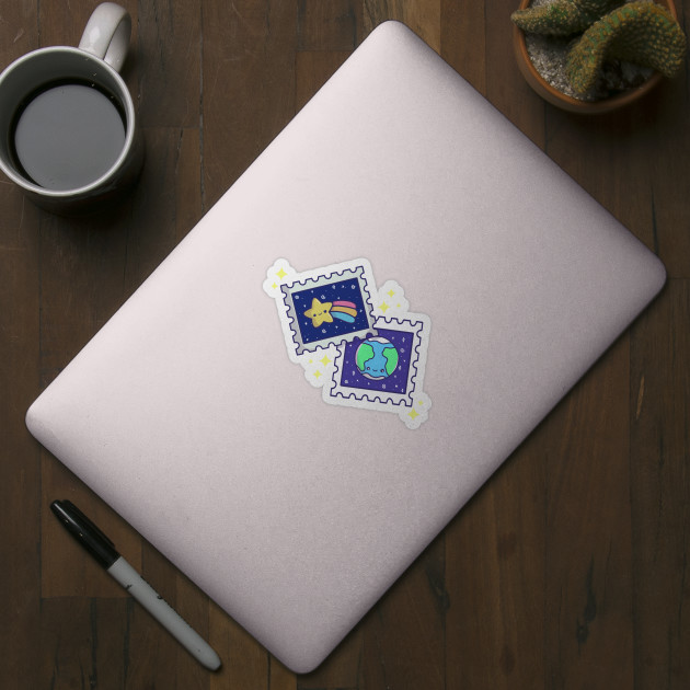 Kawaii Space Stamps - Kawaii Space - Sticker