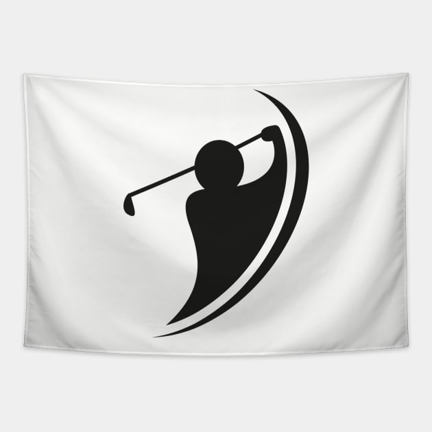 Golf swinger Tapestry by shirtadise