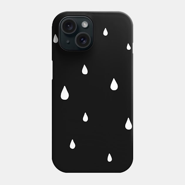 white drops Phone Case by moonlitdoodl