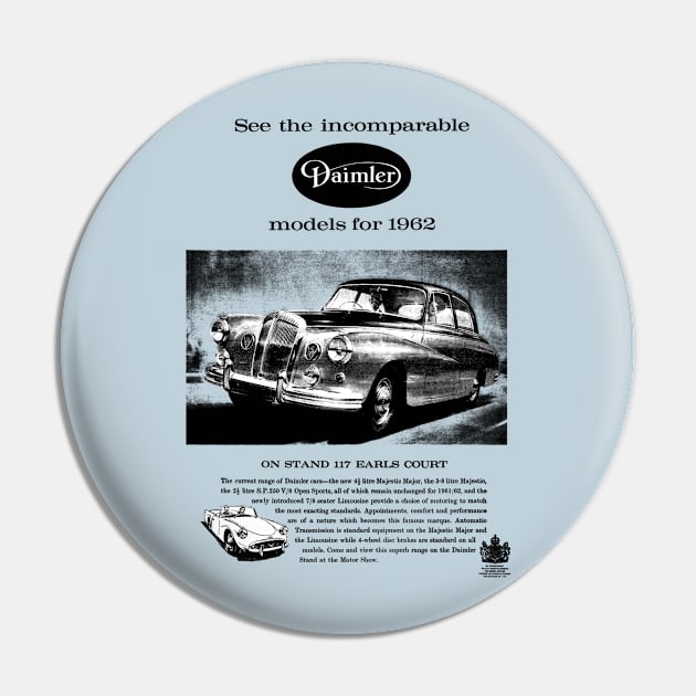 1962 DAIMLER - advert Pin by Throwback Motors