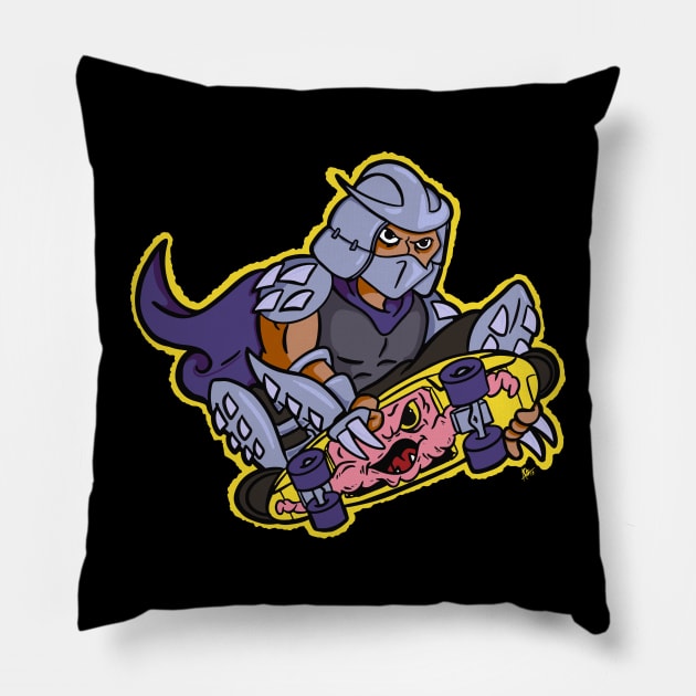 Master Shredder Pillow by PrettyGoodPosters