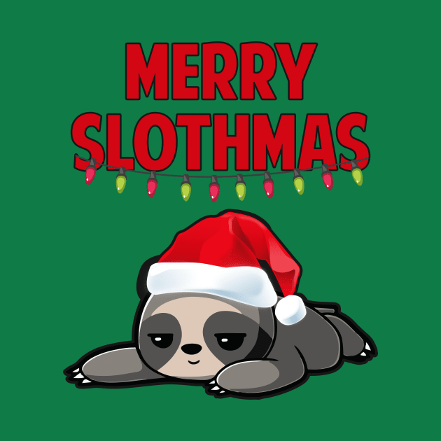 Merry Slothmas by AmandaPandaBrand