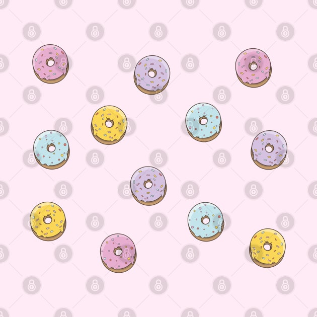 Cute donut pattern by OgyDesign