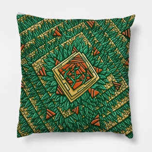 Gold Plant Pillow