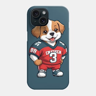 Cute Dog in Sports Jersey Phone Case