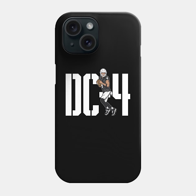 Derek Carr DC-4 Phone Case by Chunta_Design