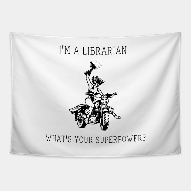 I'm A Librarian What's Your Superpower? Tapestry by radicalreads