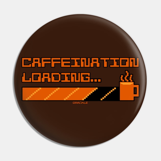 Retro Caffeine Meter Pin by Jan Grackle