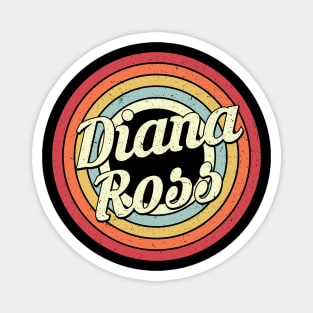 Diana Proud Name Retro Rainbow Tribute Magnet