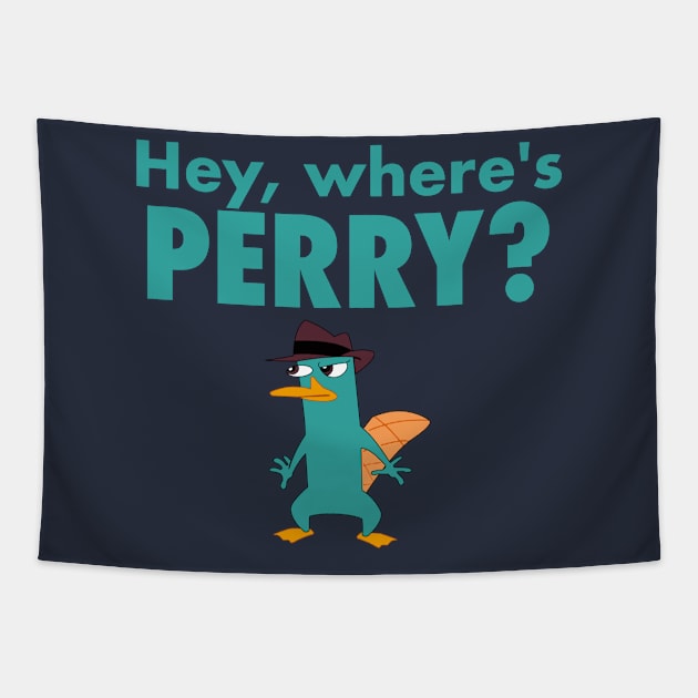 Hey, Where's Perry? Tapestry by LuisP96