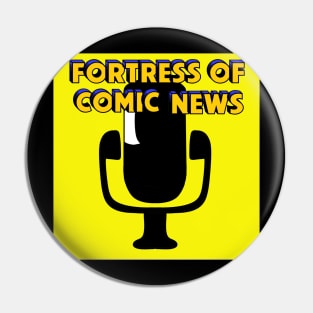 Fortress of Comic News Microphone Pin