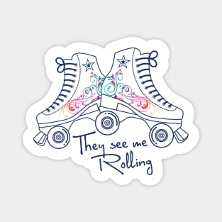 Roller Skates Magnet