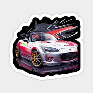 Mazda mx5 cyberpunk tuning jdm Magnet