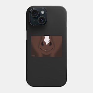 Chocolate Stripe Horse Face Phone Case