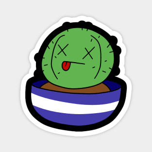 Dead Cactus Face Magnet