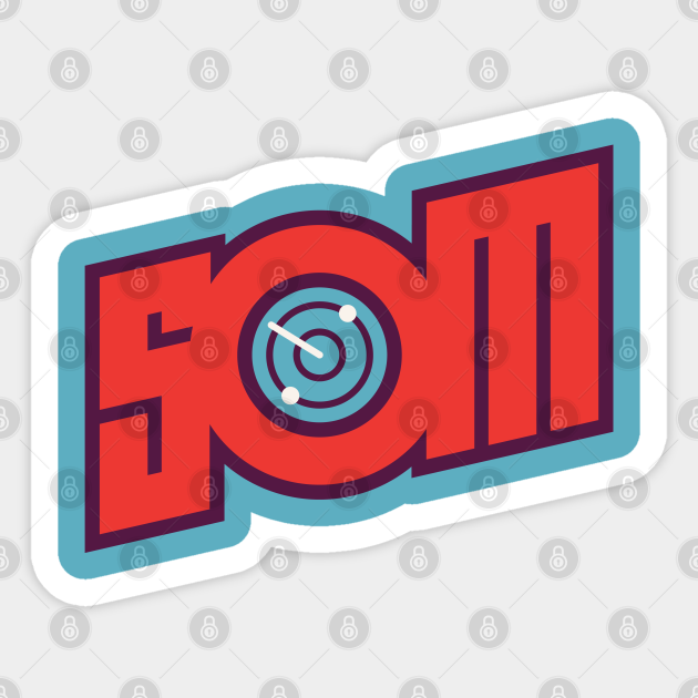 SOM 2.0 Radar Light Blue - Spawn On Me Podcast - Sticker