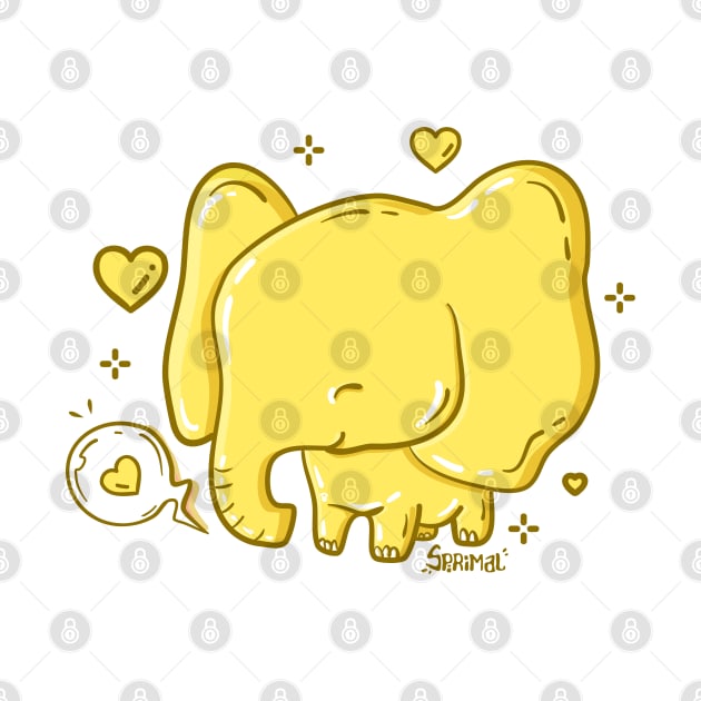 Little Mellow Yellophant - A Sweet Jello Elephant by SPIRIMAL