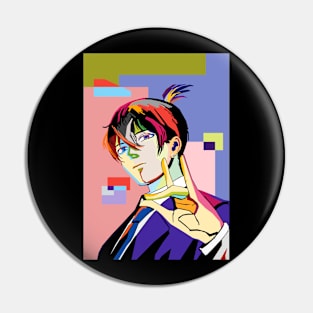 Mikigal Pop Art Pin