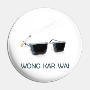 Wong Kar Wai Sunglasses and Cigarettes Pin