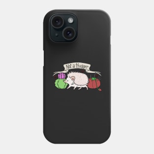 Not A Hugger - Antisocial Hedgehog - Albino Phone Case