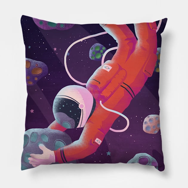 Asteroids Pillow by beesants