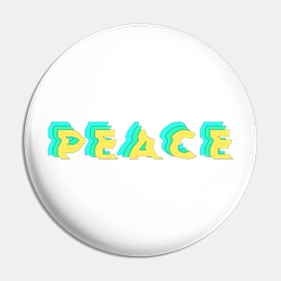 peace ,glitch Pin