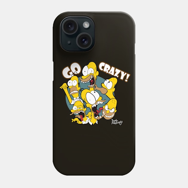 Go Crazy! Phone Case by D.J. Berry