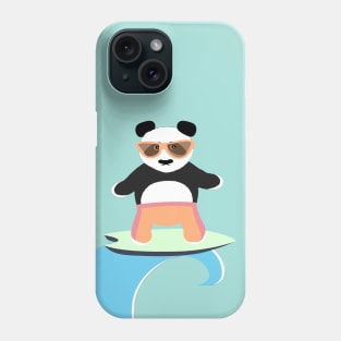 Relaxed Surfing Panda with Sunglasses Phone Case