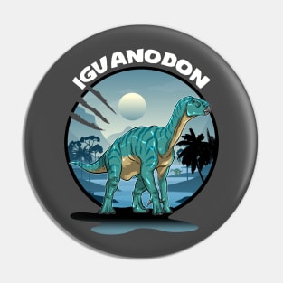 Iguanodon Dinosaur Design With Background Pin