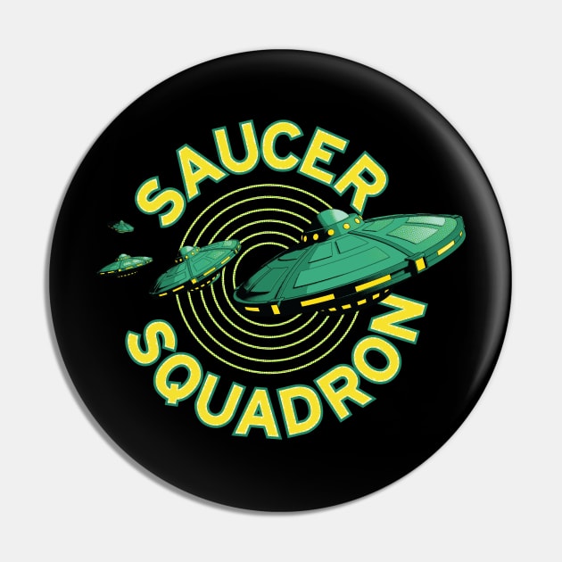 Saucer Squadron Pin by andyjhunter