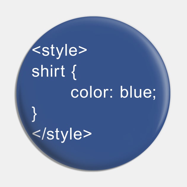 HTML Style - Blue Pin by joshthecartoonguy