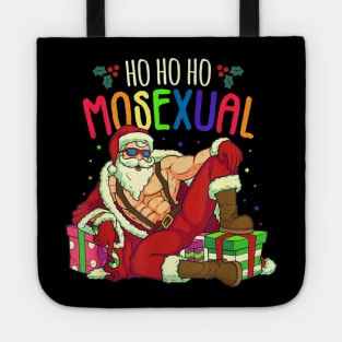 Ho Ho Ho Mosexual Gay Santa LGBT Pun Gay Pride Christmas Tote