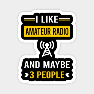 3 People Amateur Radio Ham Radio Magnet