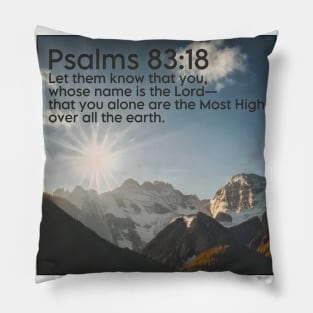 Psalms 83:18 Pillow