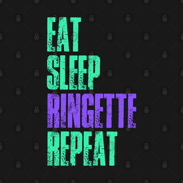 Eat Sleep Ringette Repeat by WonderWearCo 