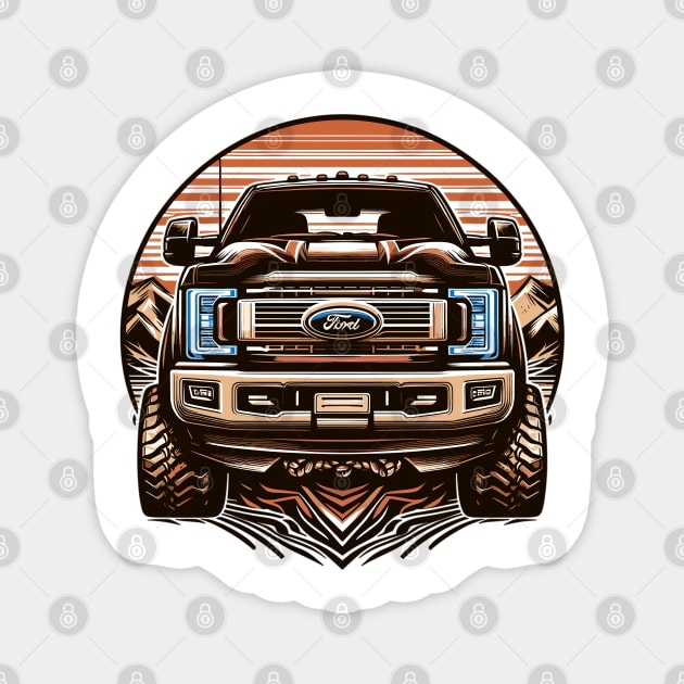 Ford F-250 Magnet by Vehicles-Art